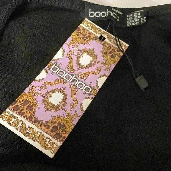 Womens Boohoo black casual cover up ladies dress size 20 - Picture 9 of 10